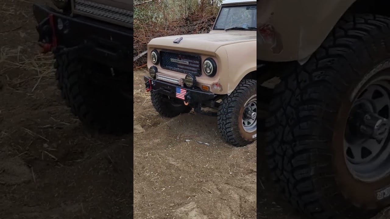 Check out the rugged front end of my vintage IH Scout 800. #ihscout #ihscout800 #vintage4x4 #offroad