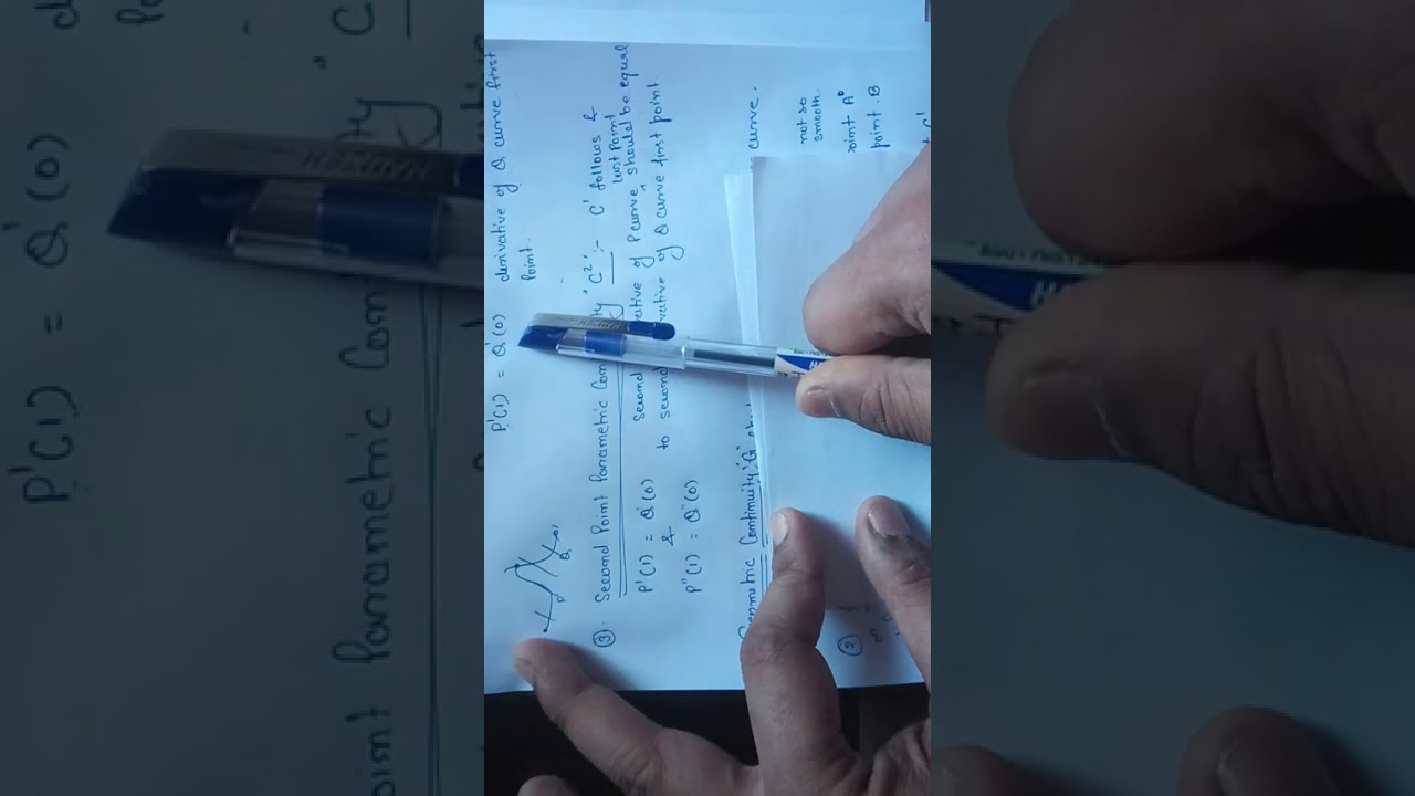 CURVES AND SURFACES - parametric and geometric continuity