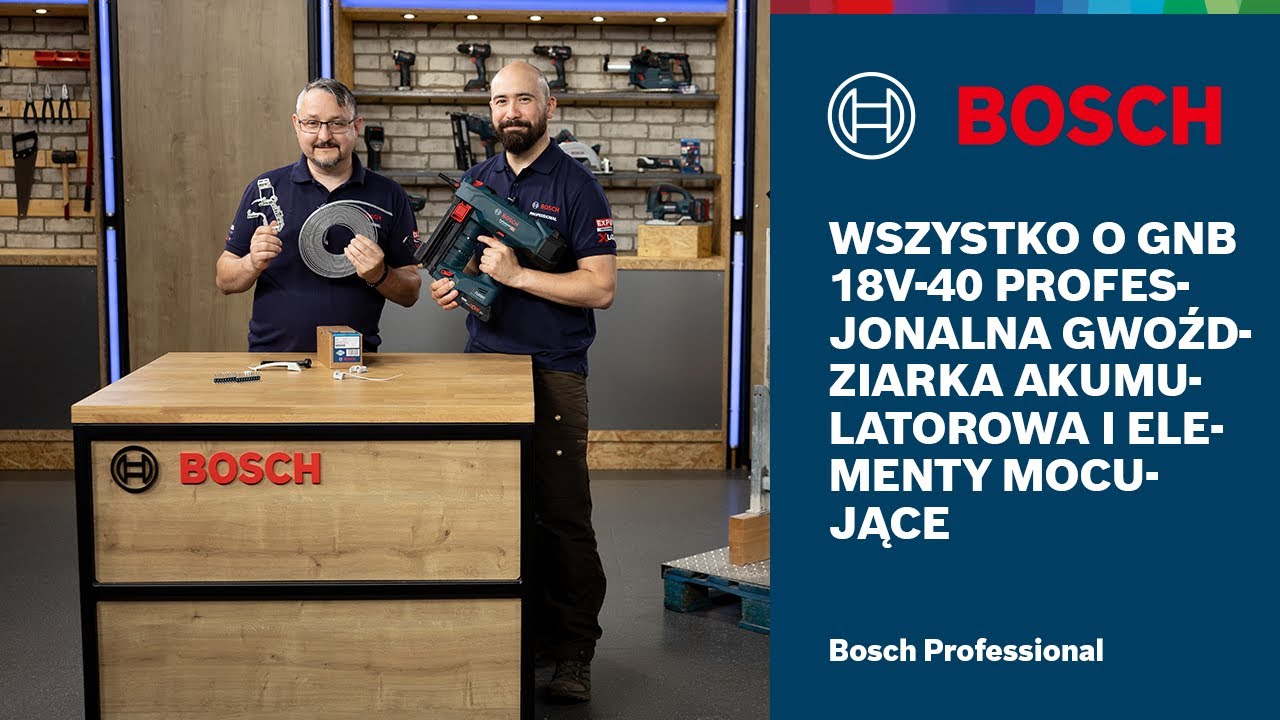 Wszystko o GNB 18V-40 Profesjonalna gwoździarka akumulatorowa i elementy mocujące