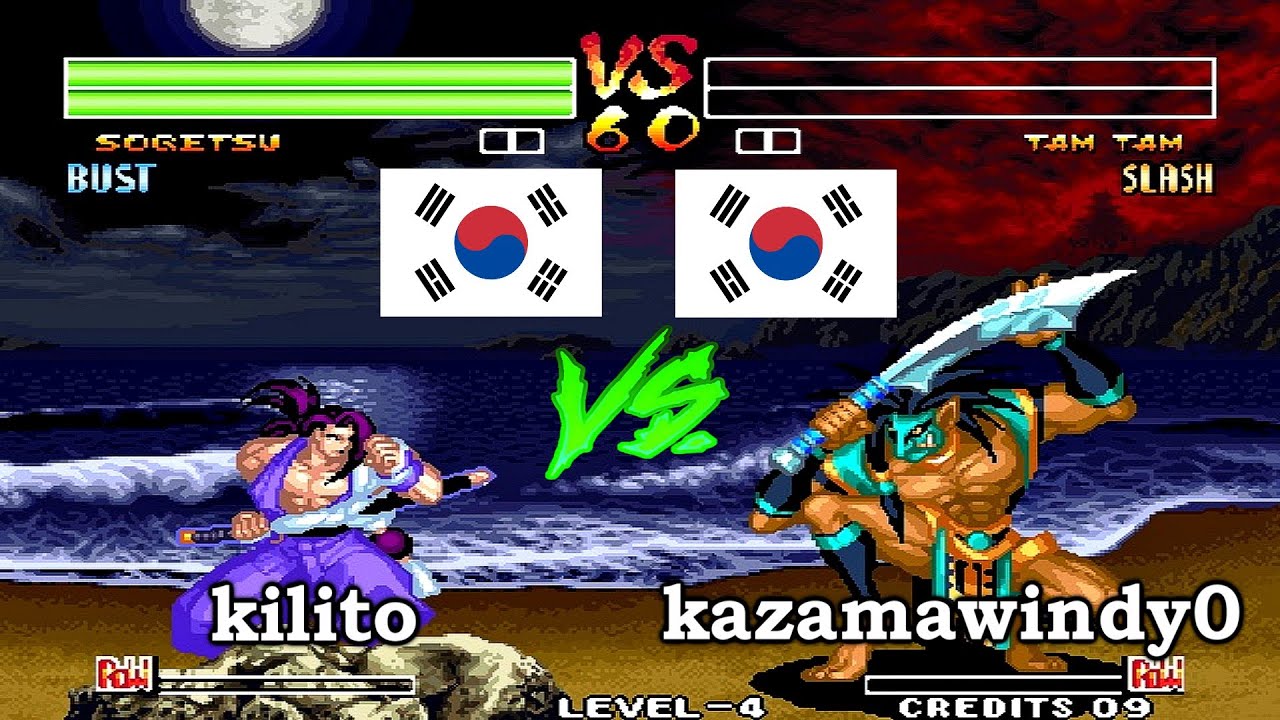 Samurai Shodown IV - kilito vs kazamawindy0 FT10