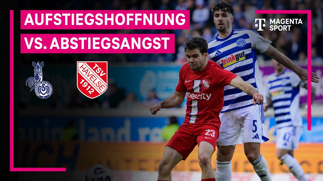 MSV Duisburg - TSV Havelse, Highlights mit Live-Kommentar | 3. Liga | MAGENTA SPORT