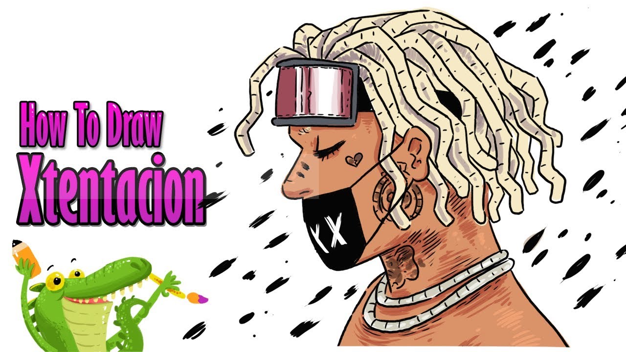How To Draw and Coloring xxxTentacion grey hair