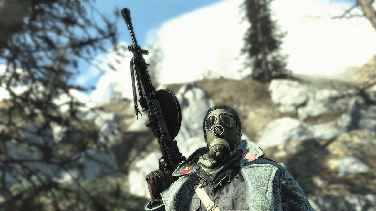 WWII Soviet DP-28 LMG Demonstration (Fallout 4 Mods)