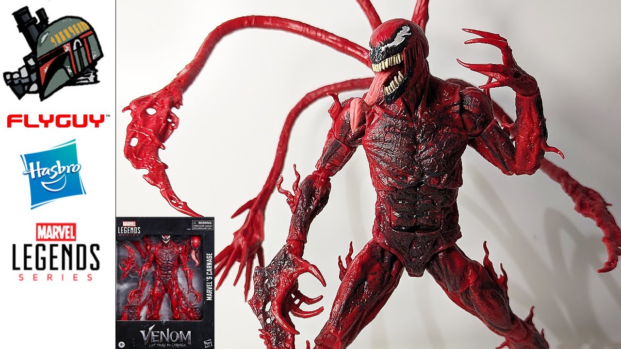 Обзор коллекционной фигурки Marvel Legends Series Carnage, Venom: Let There Be Carnage Deluxe от ...