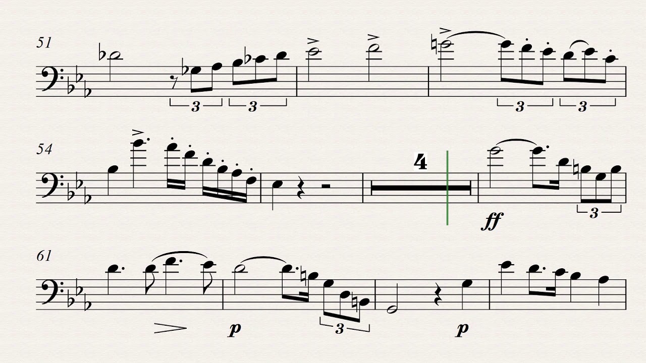 Ferdinand David: Concertino for Trombone and Orchestra, Op. 4  1ºand (orchestra accompaniment )
