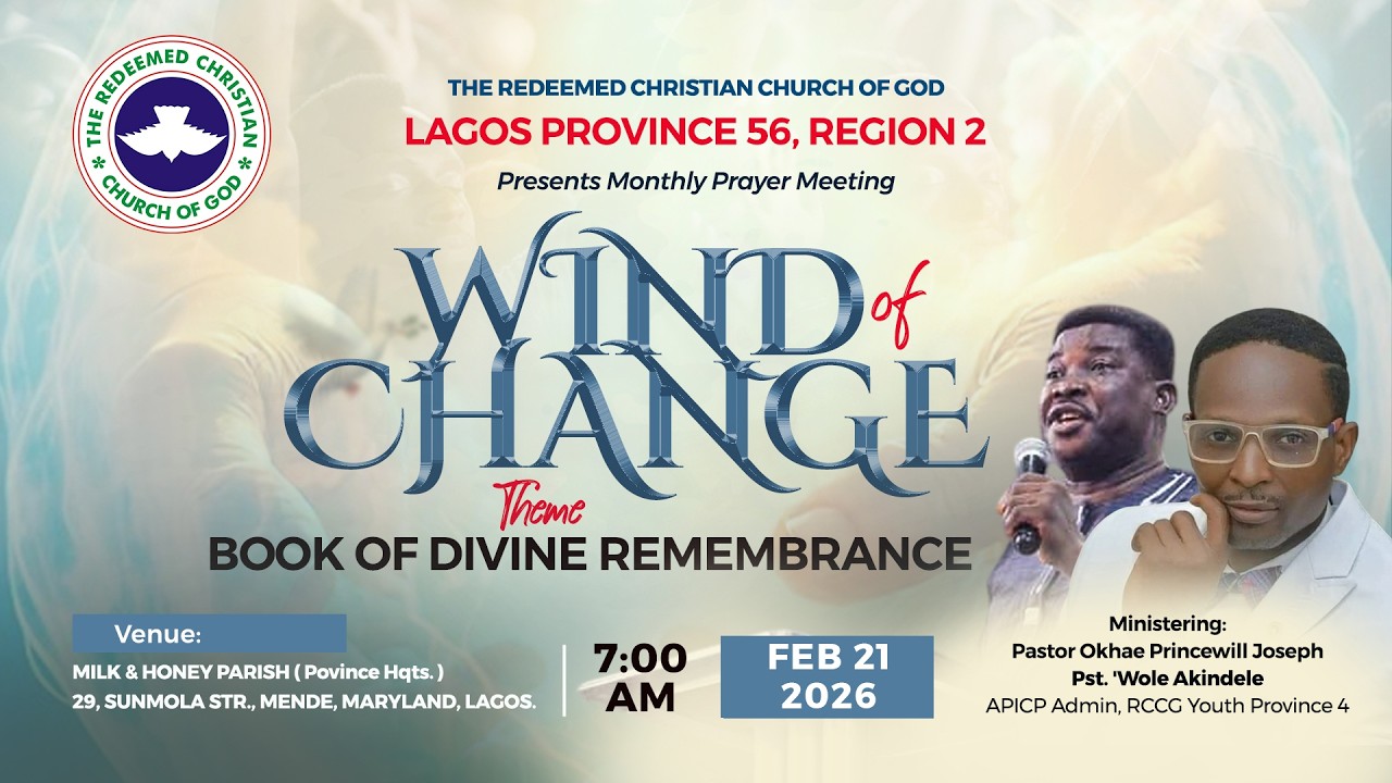WIND OF CHANGE || BOOK OF DIVINE REMEMBRANCE || 21st FEBRUARY 2026