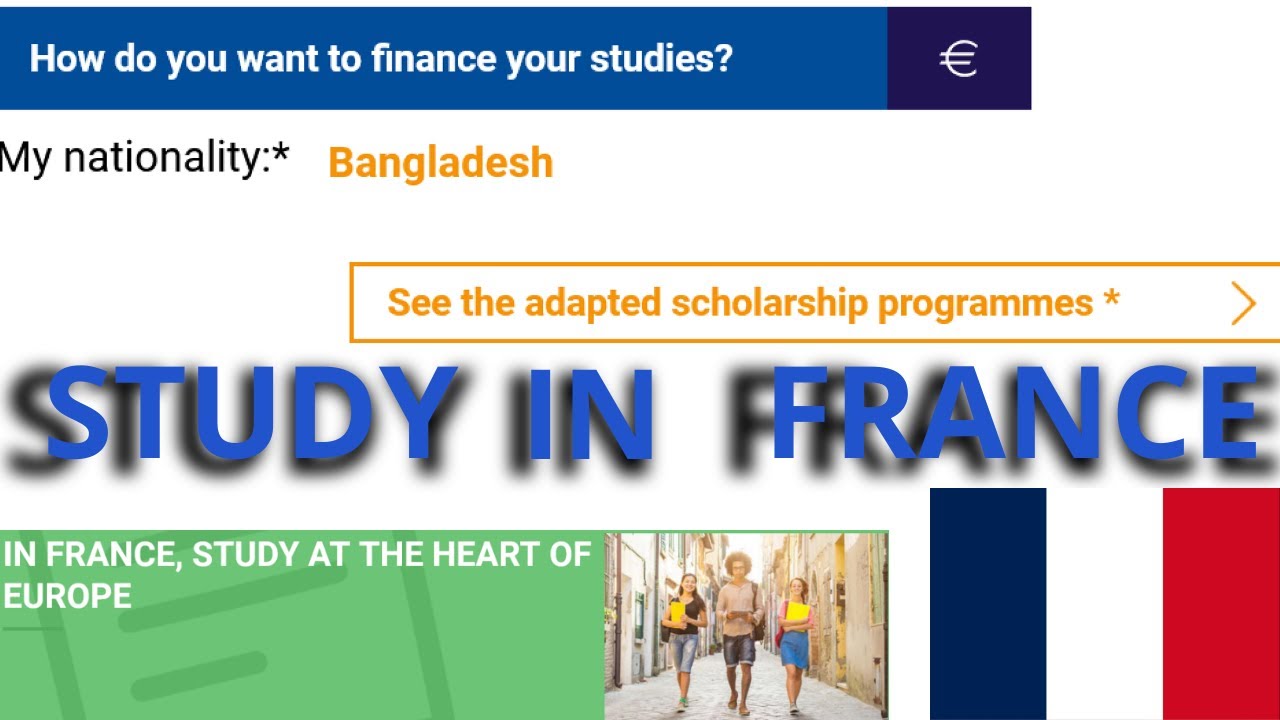 Study In France From Bangladesh /Scholarship details / Application Requirement #highereducation