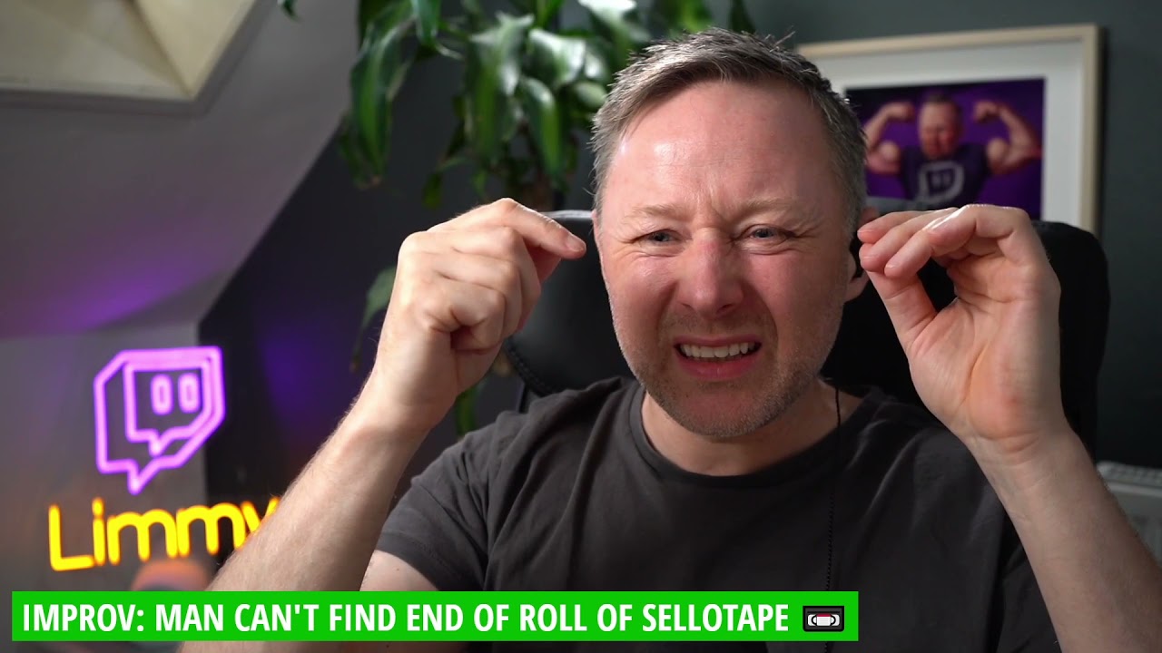 Limmy Improv: Man Can't Find End Of Roll Of Sellotape [2021-10-06]