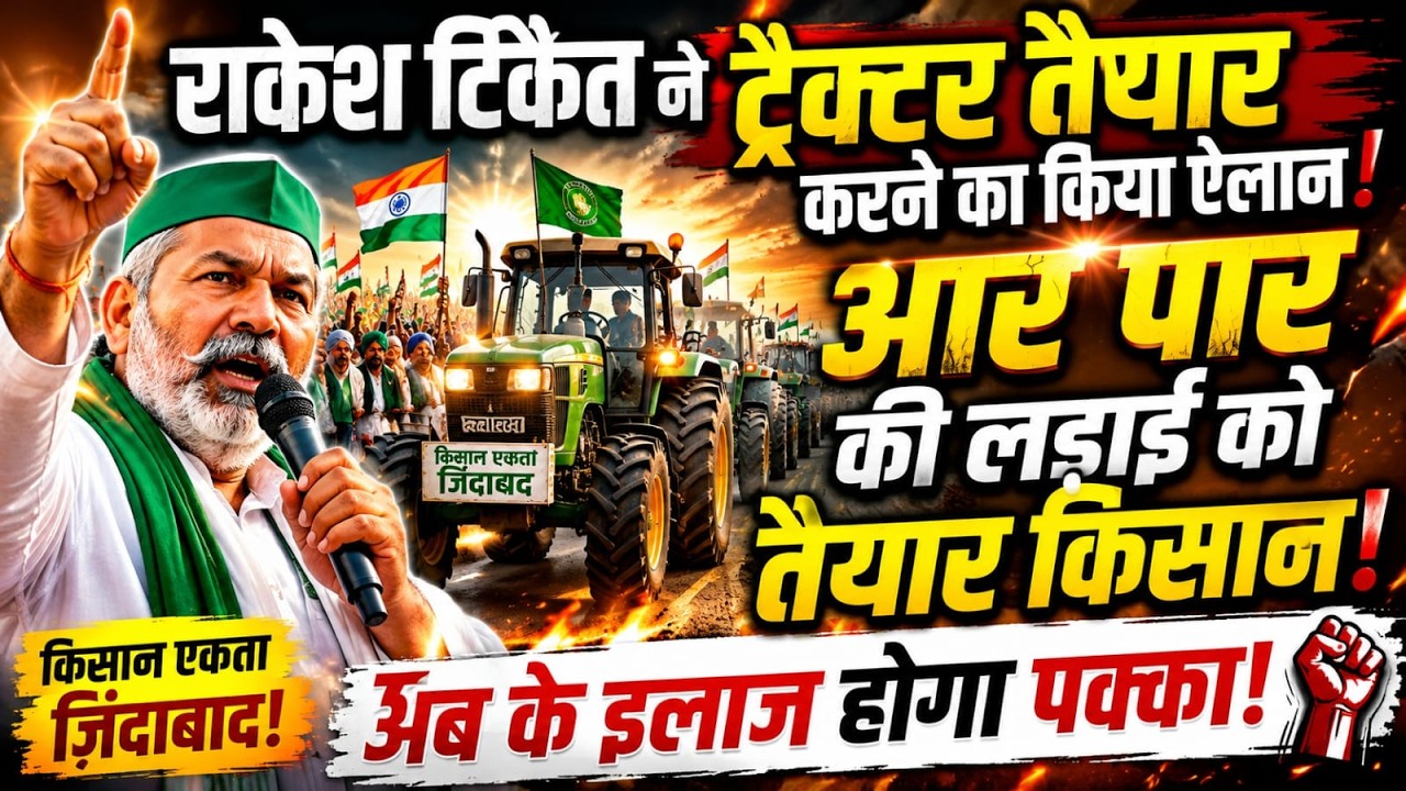Rakesh Tikait's announcement for farmers: Get your tractors ready, march to Delhi