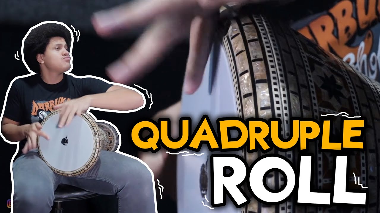TUTORIAL DARBUKA QUADRUPLE ROLL in ENGLISH