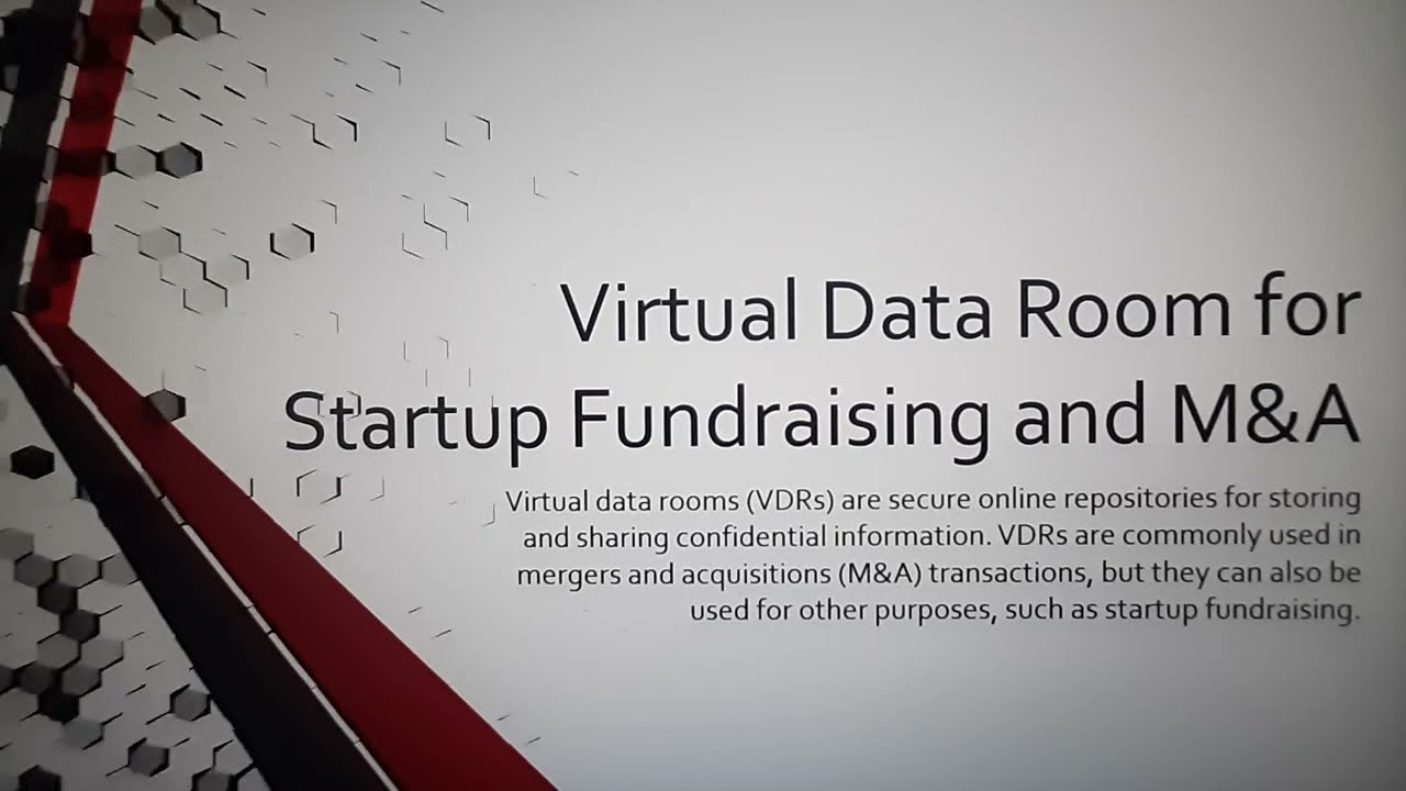 Virtual Data Room for Startup Fundraising and M&A