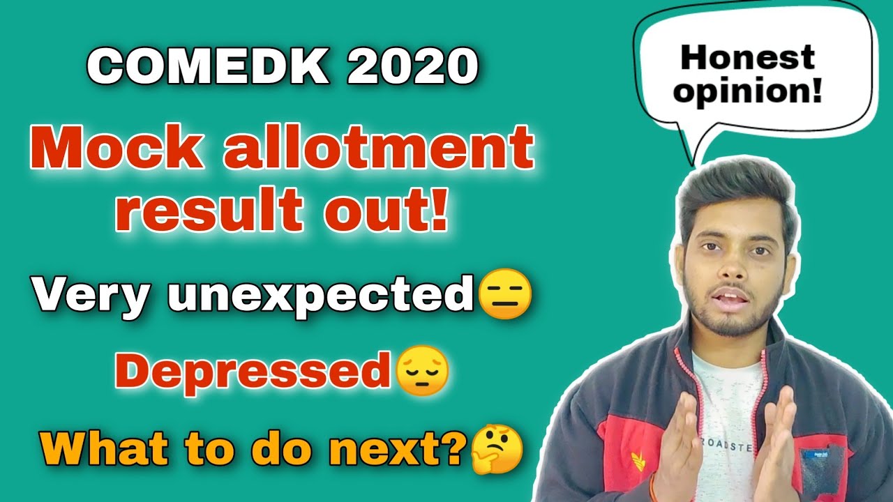 COMEDK Round 1 Mock Allotment Result Out!|Very Unexpected😱| What to do next?🤔|Full process after it?