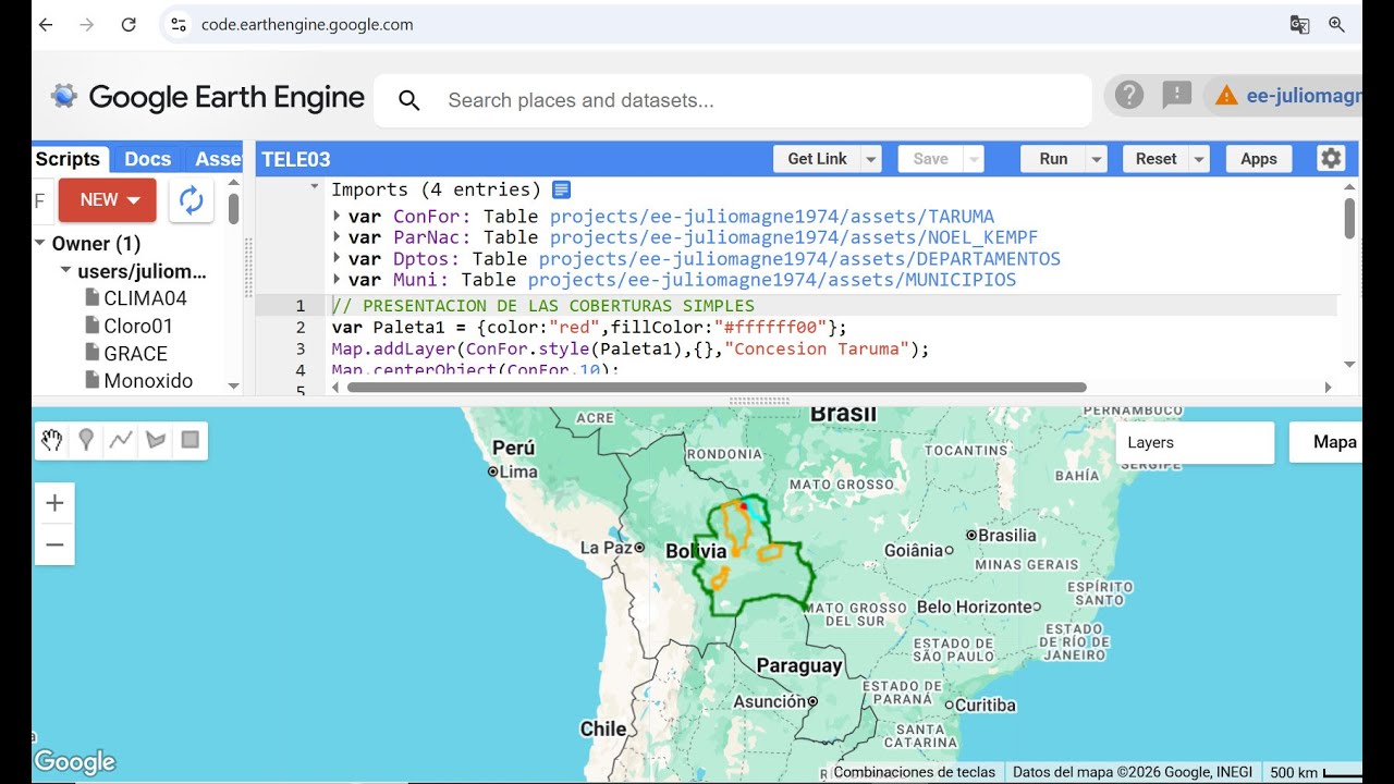 03B GOOGLE EARTH ENGINE - PROCESAMIENTO DE VECTORES  DE ARCGIS PRO - TELEDETECCION FORESTAL