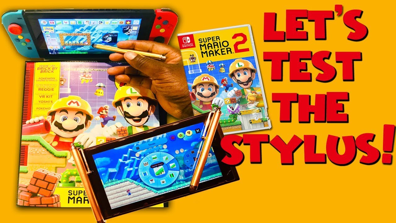 Let's Test Nintendo Switch Stylus For Super Mario Maker 2! | Mizzah Tee Games
