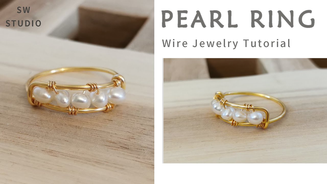 Pearls Ring / Easy Ring / Wire Wrap Ring Tutorial / DIY Jewelry /DIY Ring / DIY Accessories