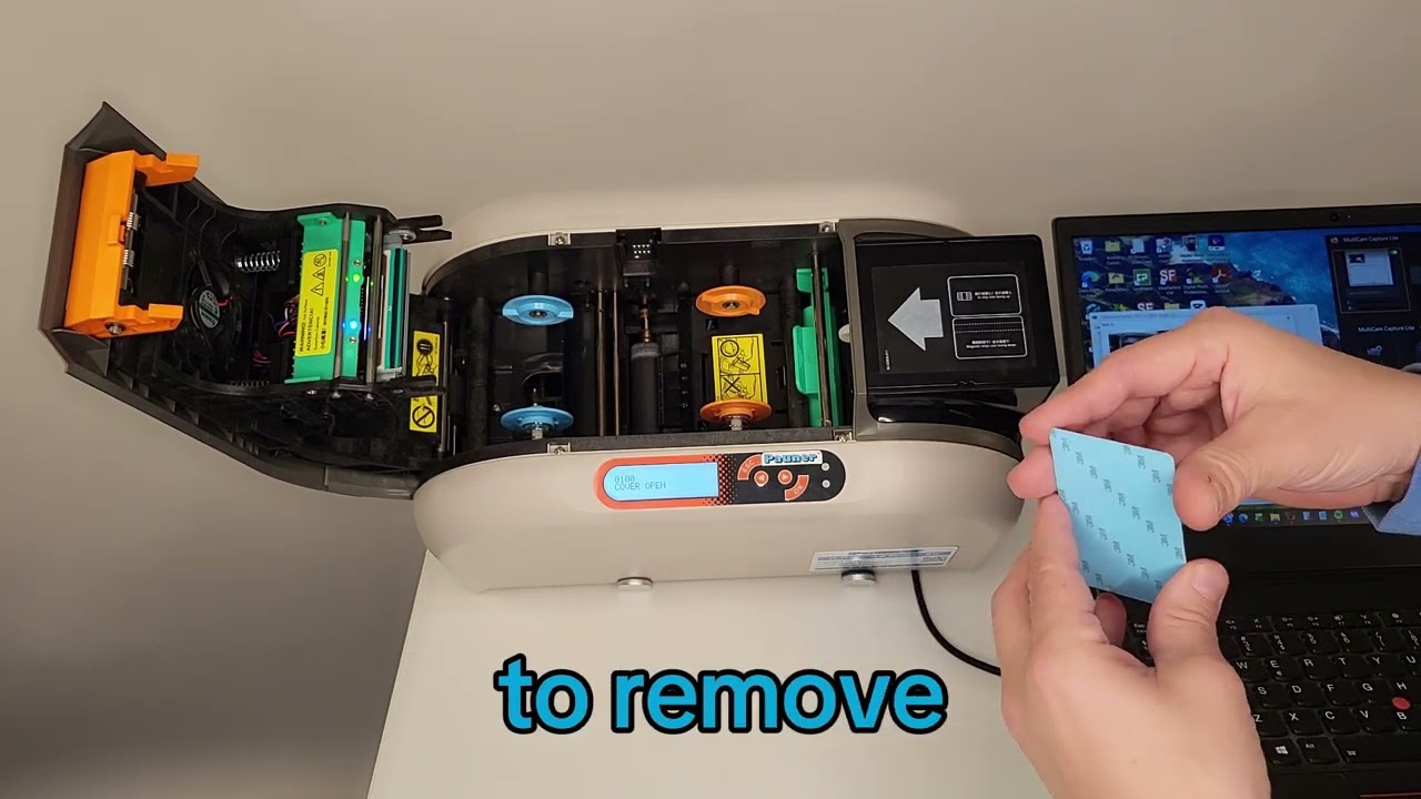 🔧 Card Printer Ribbon Replacement – Step-by-Step Guide - Pauner H-200e kit ID badge printer