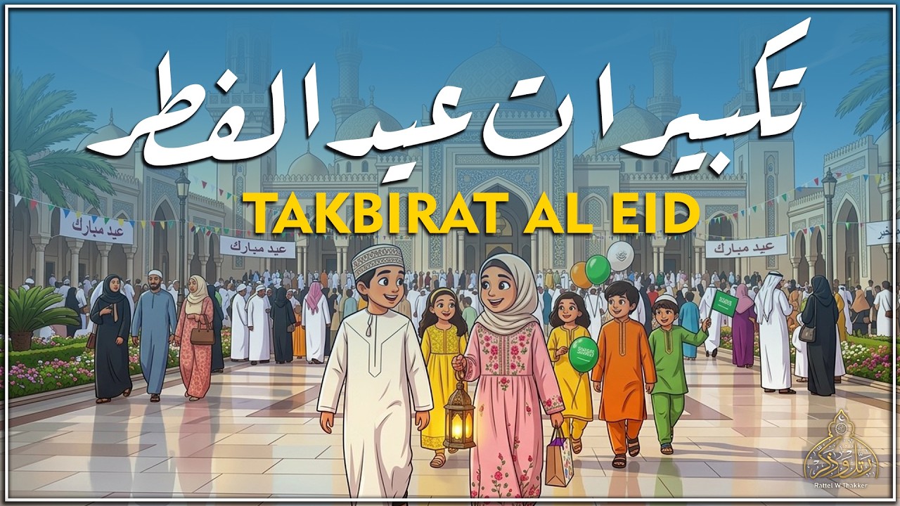 تكبيرات عيد الفطر المبارك بصوت جميل جداً 🌼💛 لنجعلها تملأ الدنيا الله أكبر الله أكبر ولله الحمد