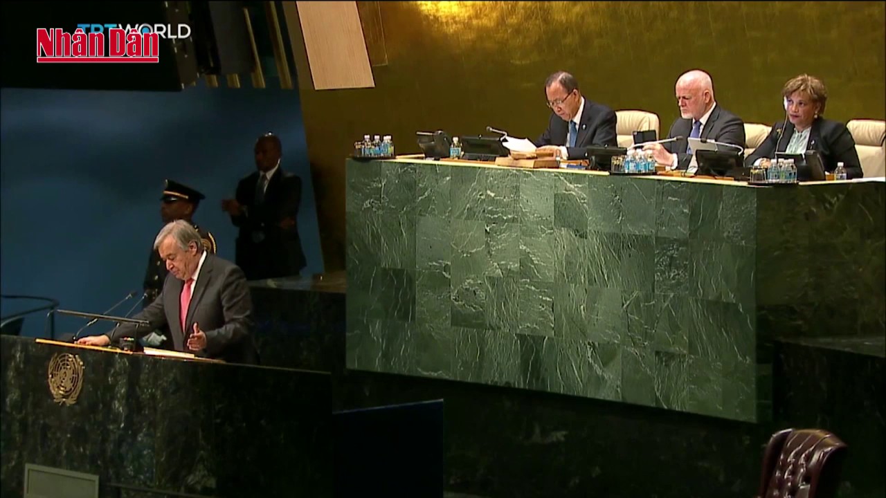 T&acirc;n Tổng Thư k&yacute; Li&ecirc;n Hiệp Quốc Antonio Guterres tuy&ecirc;n thệ nhậm chức