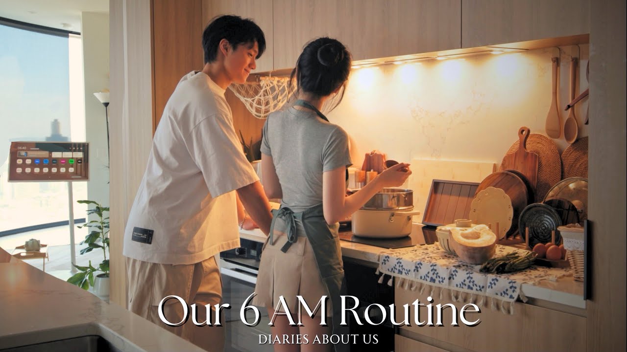 Waking Up at 6 AM as a Couple | Homemade Dumplings, Shopping & Cozy Tiramisu Cocktail Night 🌅🍳✨
