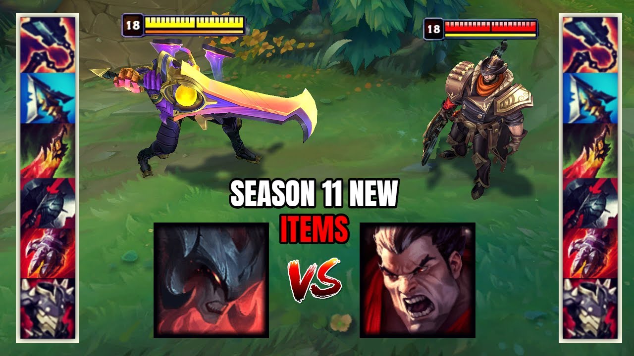 AATROX vs DARIUS S11 NEW ITEMS FULL BUILD FIGHTS & Best Moments!