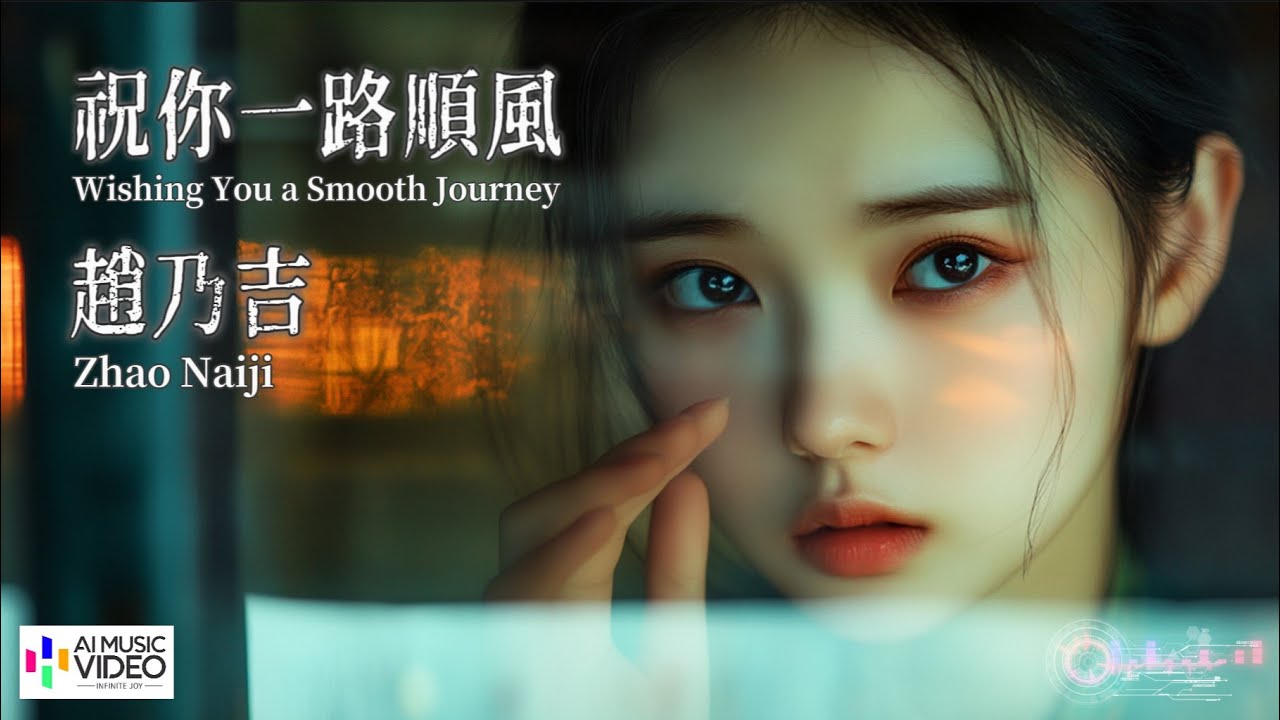 【高清MV】趙乃吉 Zhao Naiji - 祝你一路順風【Pinyin + Eng Sub | AI音樂視頻 | 繁體拼音英文動態字幕】（原唱：吳奇隆）