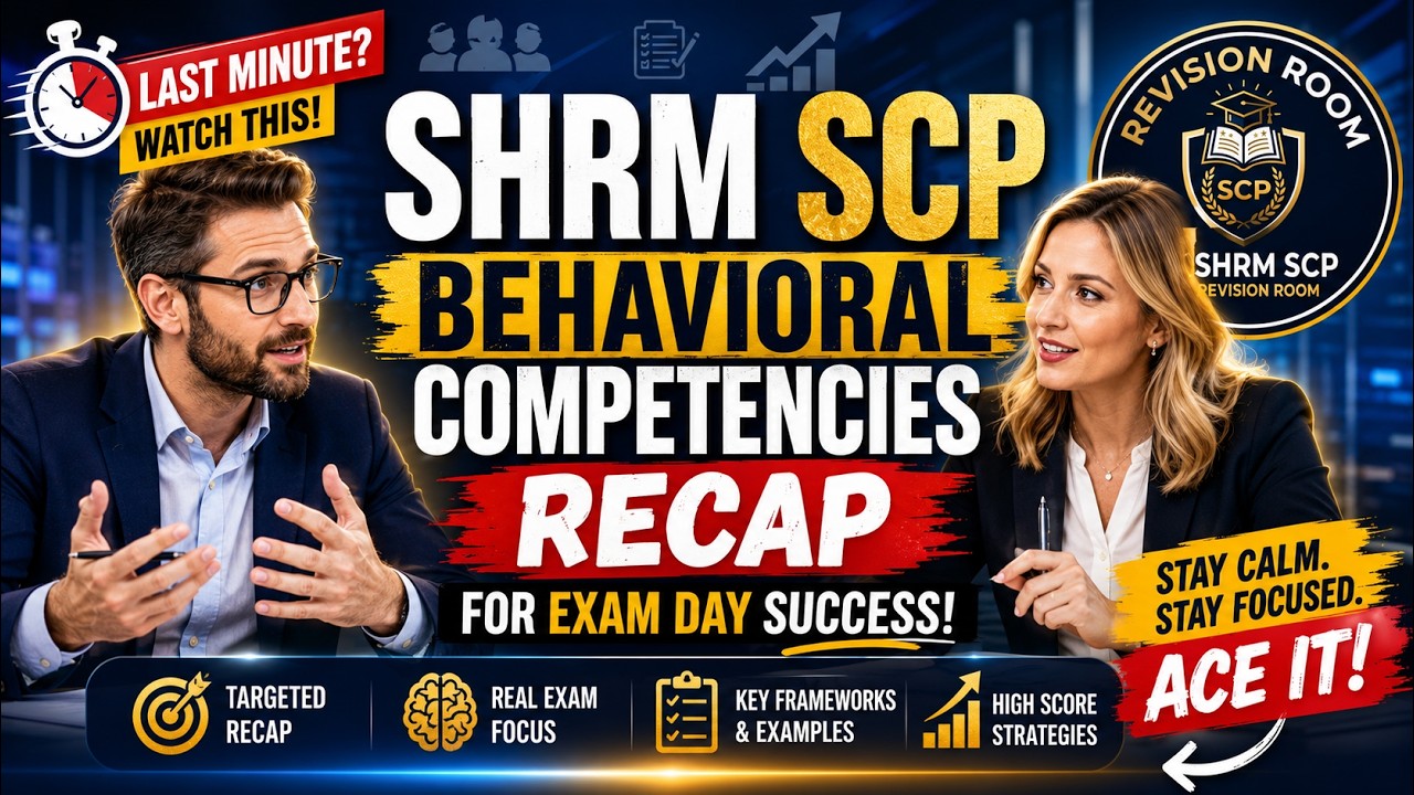 Поведенческие компетенции SHRM CP / SCP, финальное повторение перед экзаменом, подготовка к экзам...