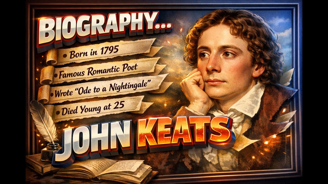 JOHN KEATS (BIOGRAPHY) BY RATHI SIR... ROMANTIC POET OF YOUNGER GENERATION .. PGT ENGLISH LITERATURE