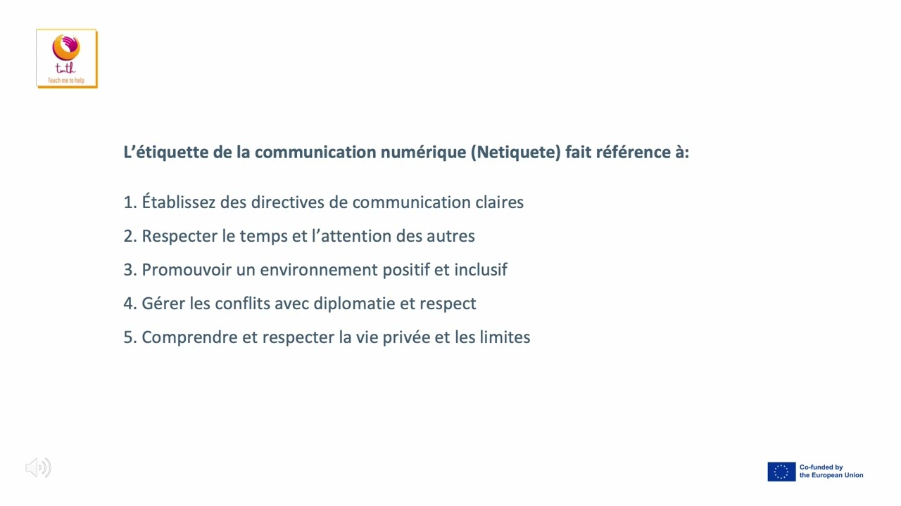 5 FR TMTH 5 Module 2 Le&ccedil;on 4 : Techniques de communication verbale - l'importance des mots