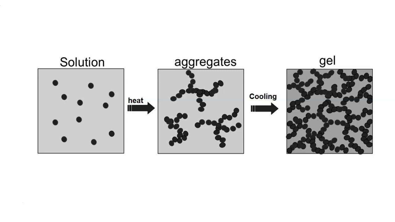 Gelation of proteins
