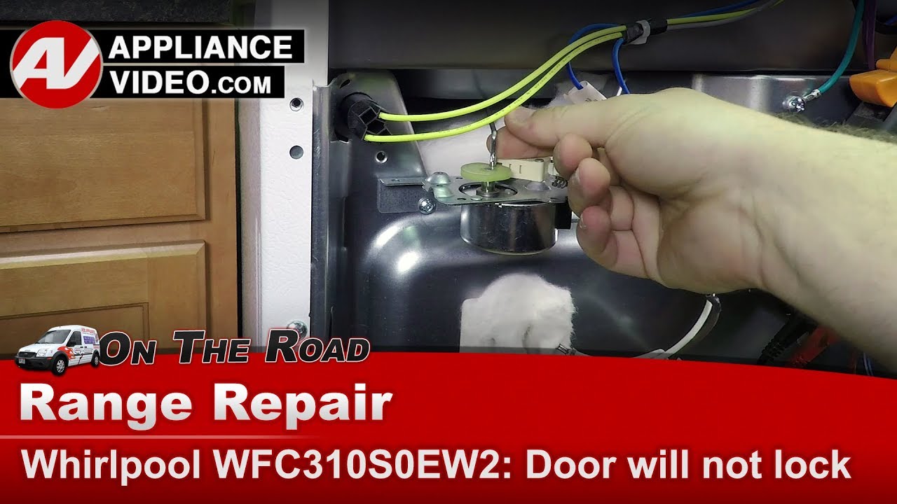 Whirlpool Stove Repair - Door Will Not Lock - Latch Motor Assembly