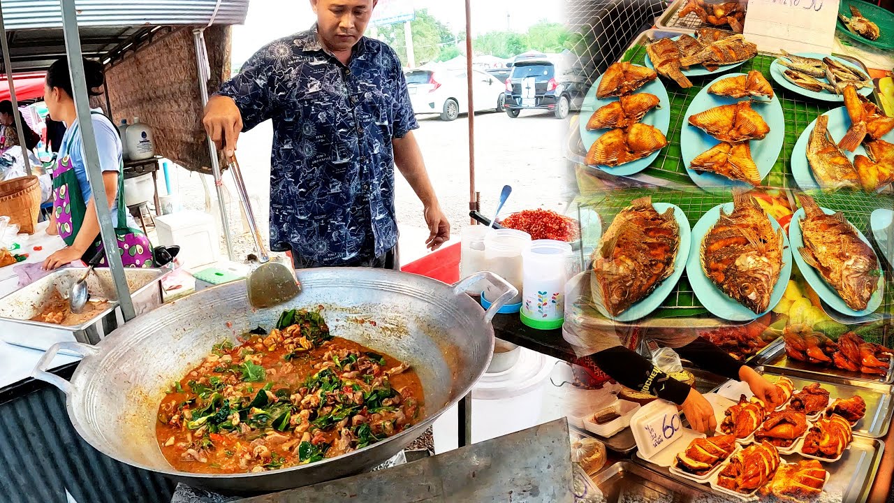 Местный рынок свежих продуктов | Уличная еда и рынок Таиланда
