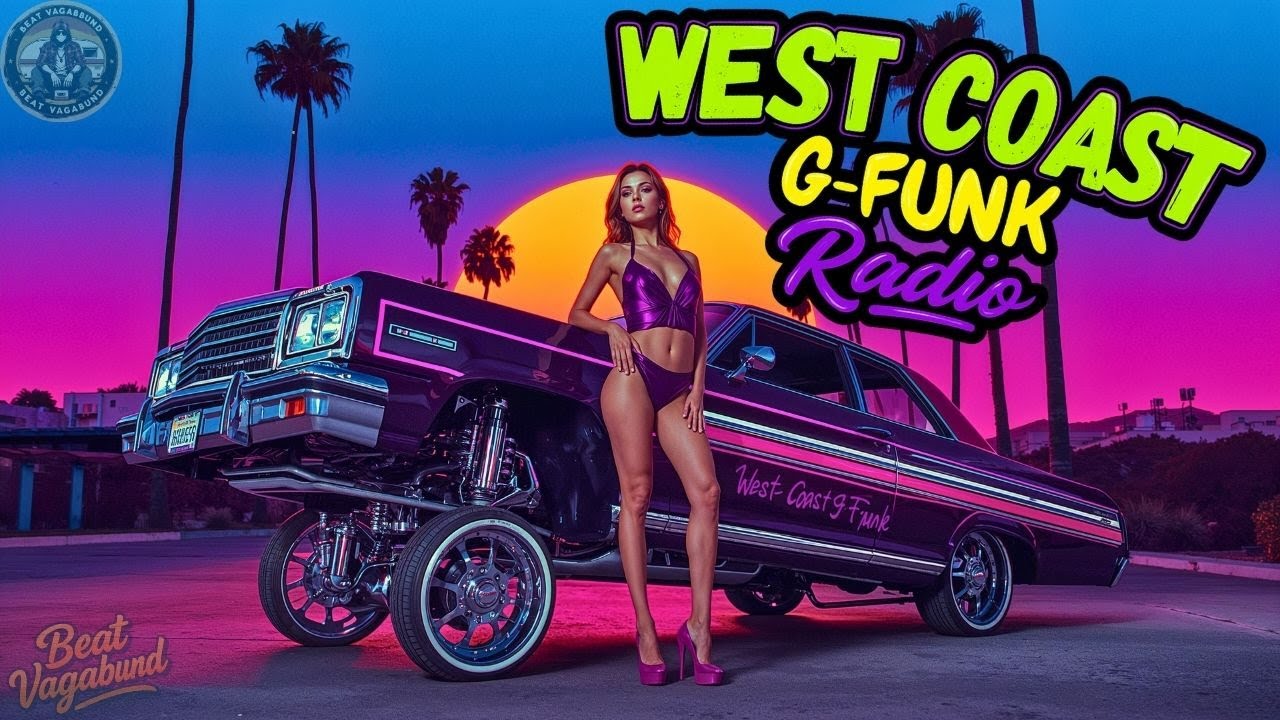 🌴 West Coast G-Funk Vibes – Cali Sunset Cruisin’, Ocean Breeze Nights, Lowrider Chrome Reflections.