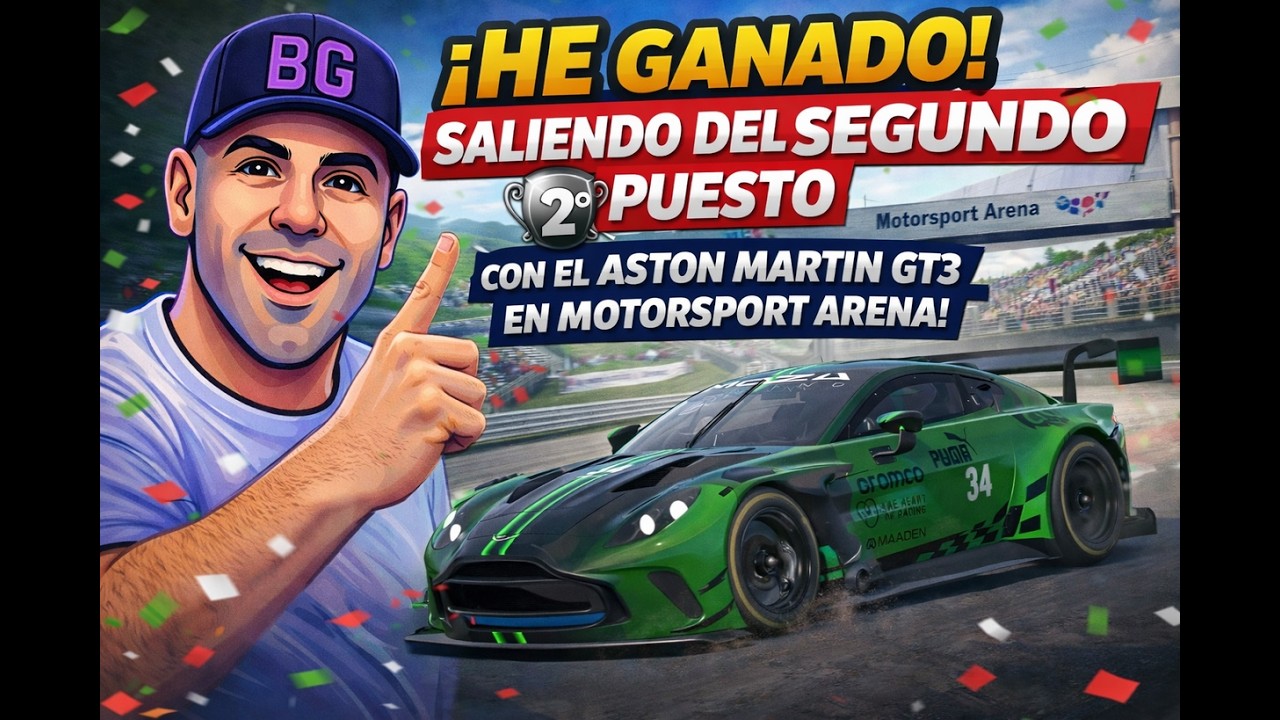 Gano En MotorSport Arena con el Aston Martin Saliendo En P2