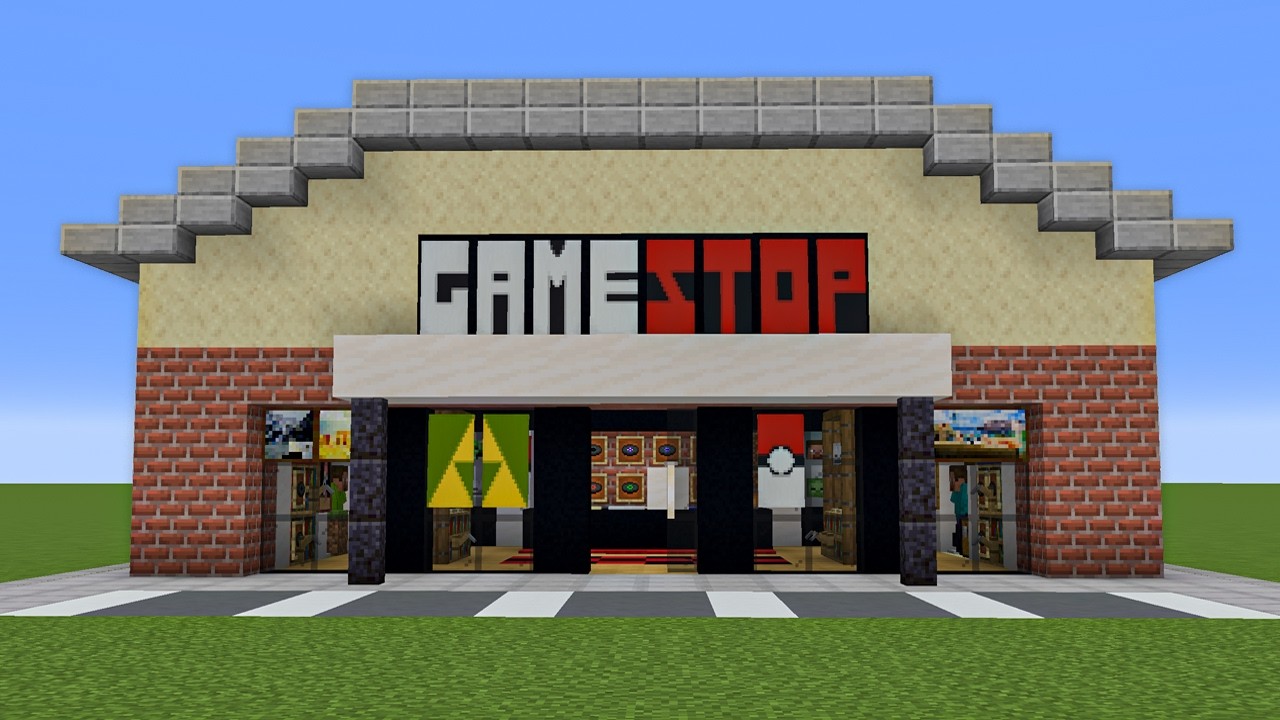 How To Build a Gamestop In Minecraft | Including Interior