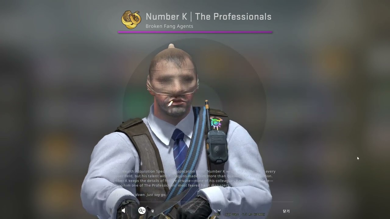 CS:GO Agent Number K The Professionals Include Patches Metal Silver Demon, Sustenance!, Metal Silver