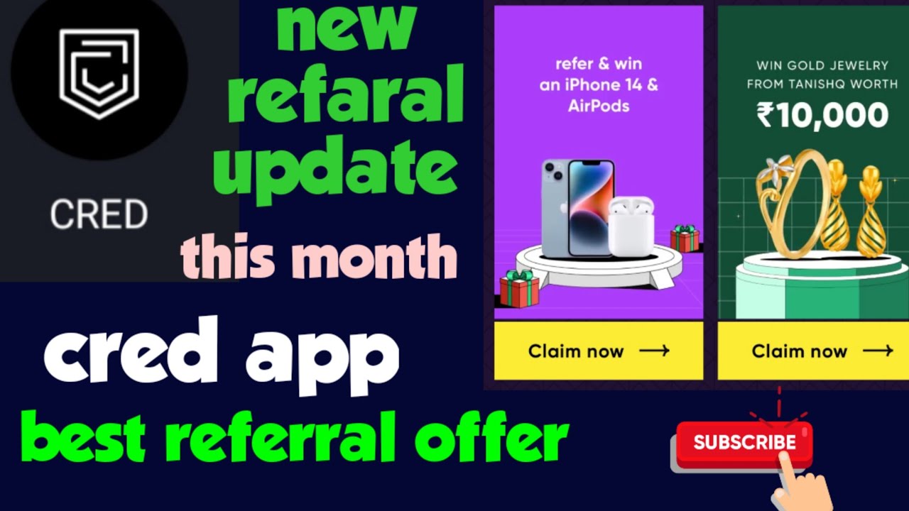 Cred App New Refer Offer !cred refer and earn trick ! Cred app new refer loot today!