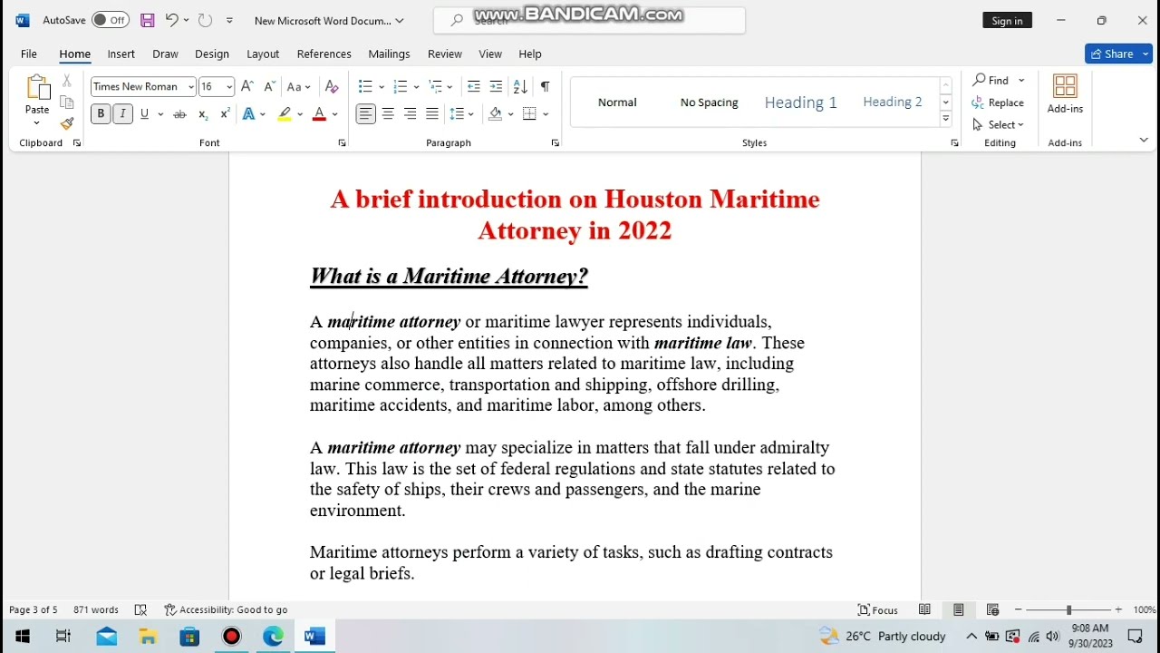 A brief introduction on Houston Maritime Attorney in 2022 by Micro Tech