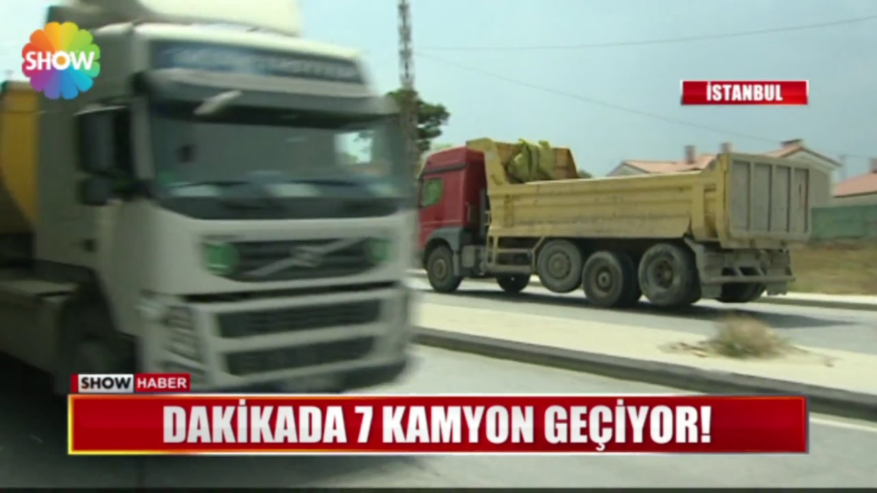 Dakikada 7 kamyon geçiyor
