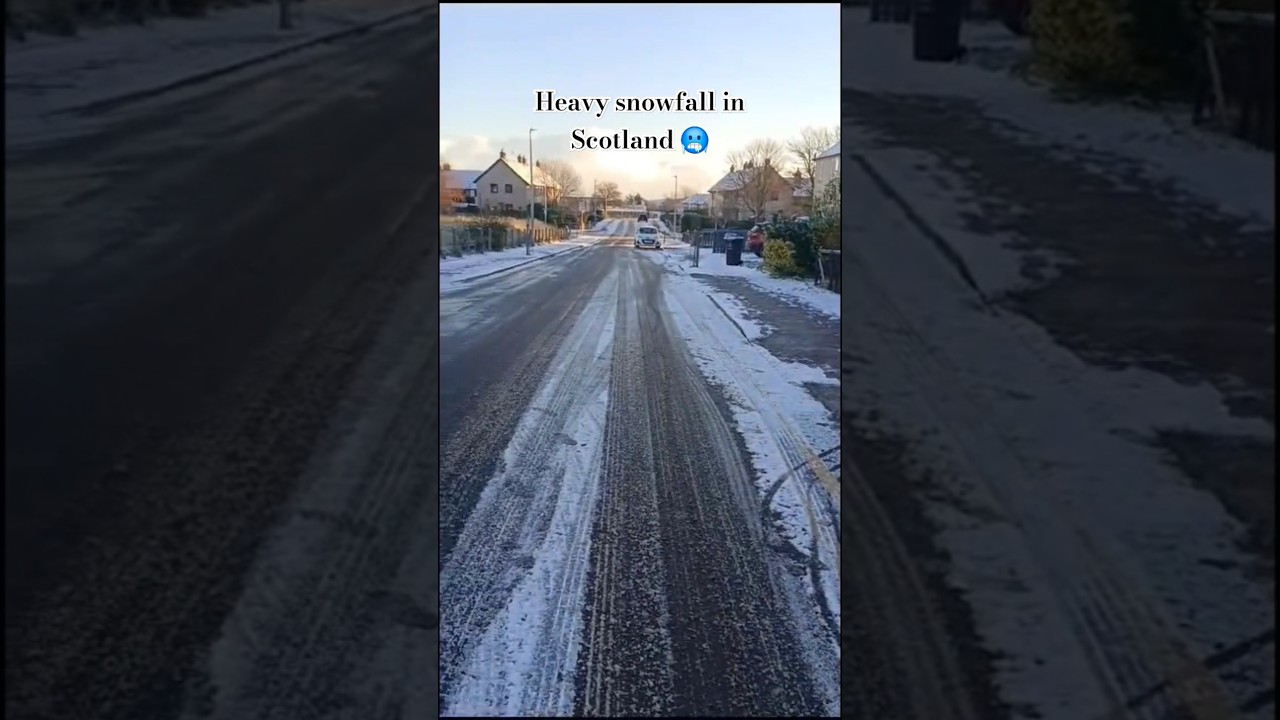 Heavy snowfall in Scotland 🥶🥶 #snowfall #snowfallinuk #unitedkingdom