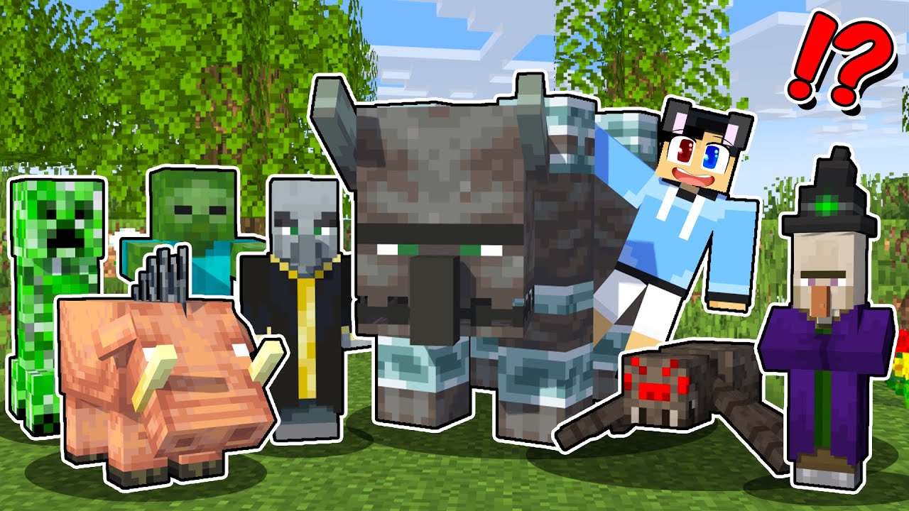 I TAMED Every Hostile Mobs in Minecraft (Tagalog)
