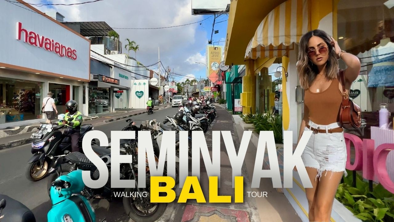 Travel BALI Today 🇮🇩 SEMINYAK WALKING Tour - Indonesia