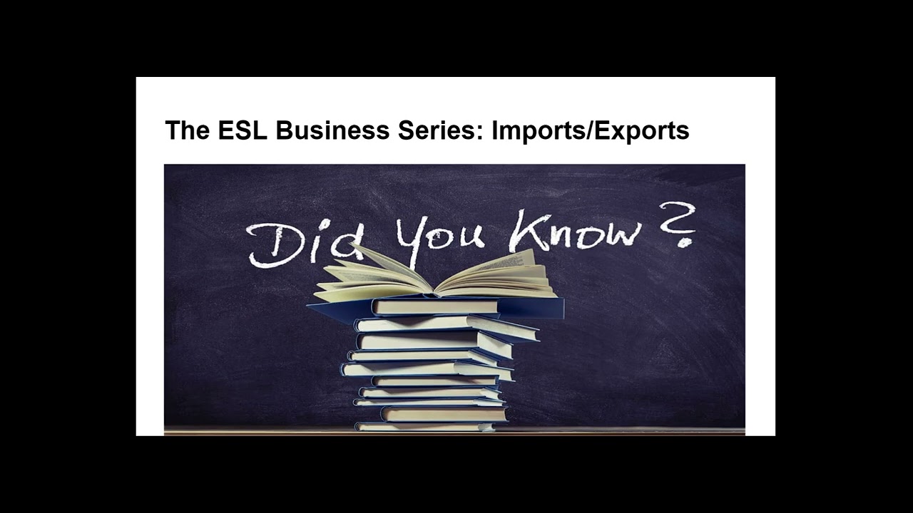 International Business & Import Export Vocabulary for ESL Learners - Master the Essential Terms
