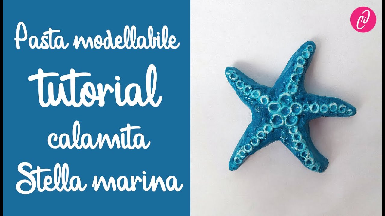Pasta modellabile TUTORIAL CALAMITA STELLA MARINA idea festa della mamma