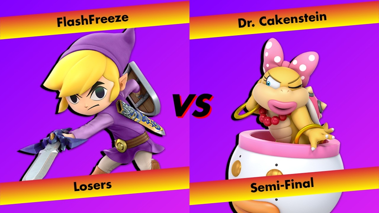 SS Smackdown 6 - FlashFreeze (Toon Link) VS Dr. Cakenstein (Wendy) - Losers Semi Final