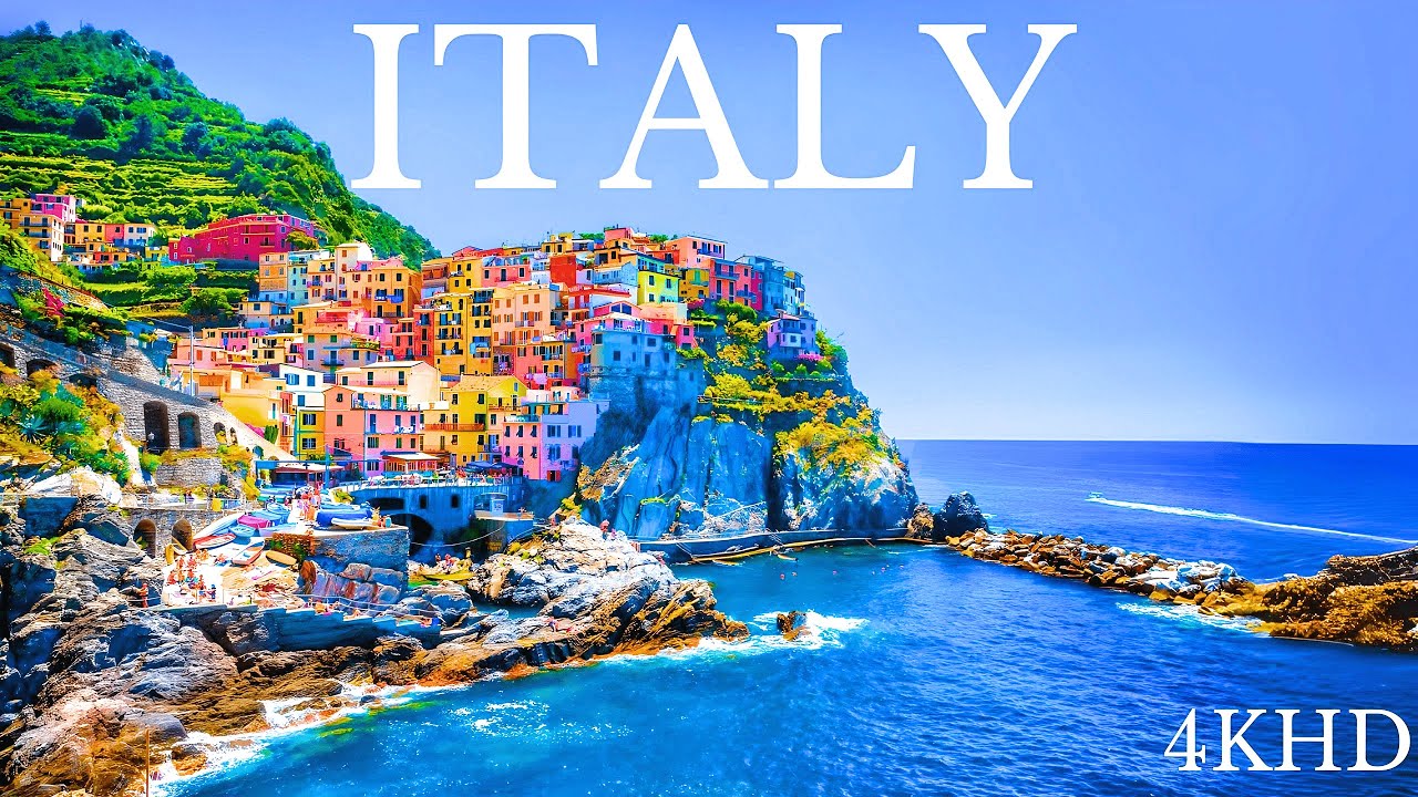 Cinque Terre Italy Relaxing Music & Stunning Nature Views 4K UHD