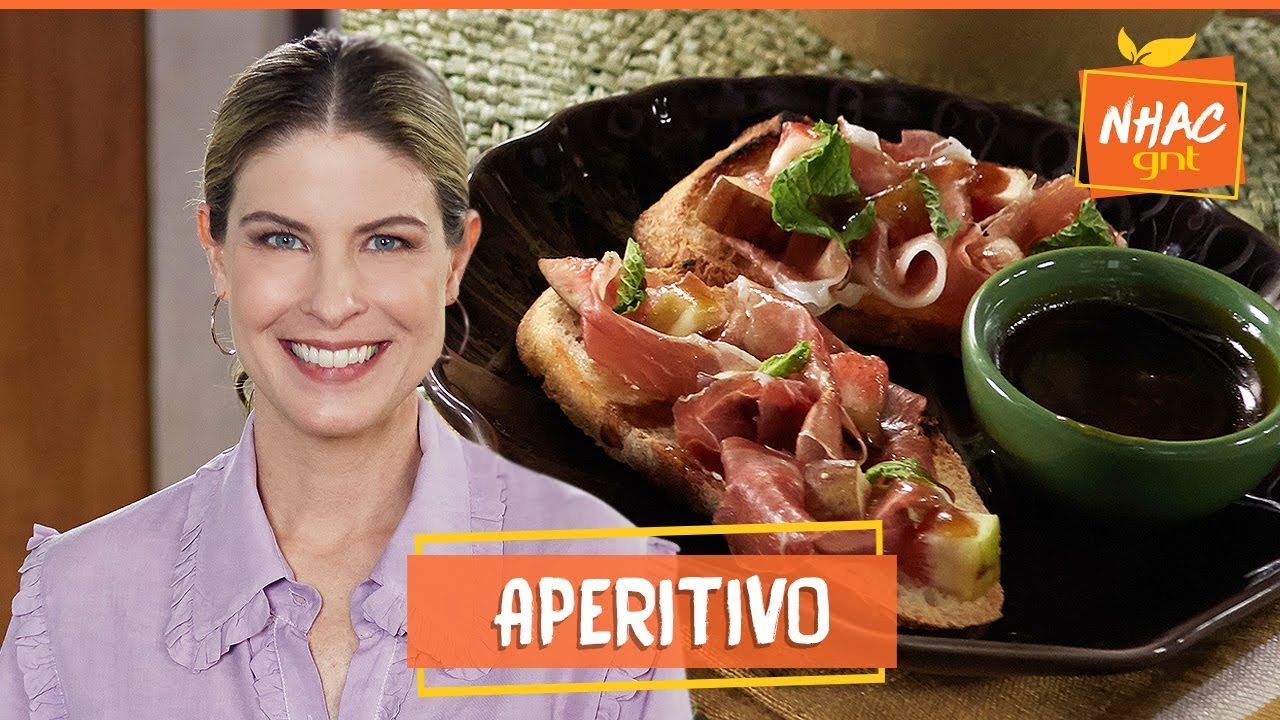Bruschetta de figo com presunto cru e hortelã | Rita Lobo | Cozinha Prática