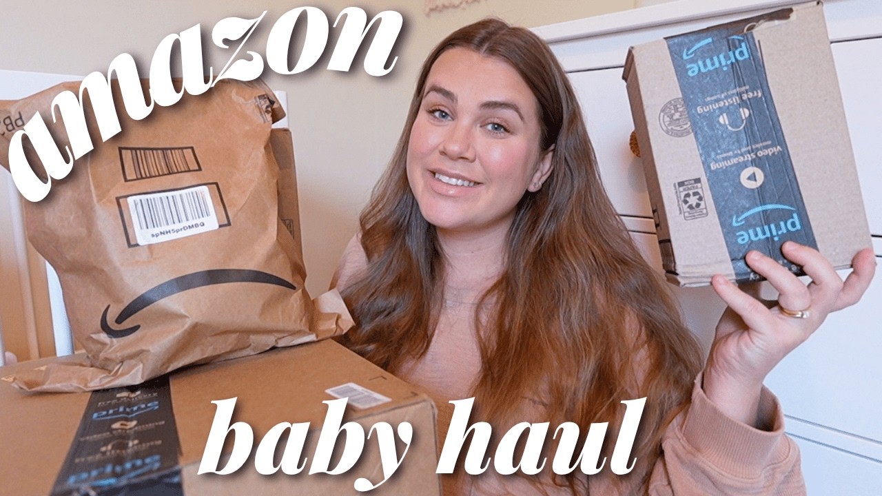 amazon baby haul! 🤍 newborn essentials, baby registry & more!