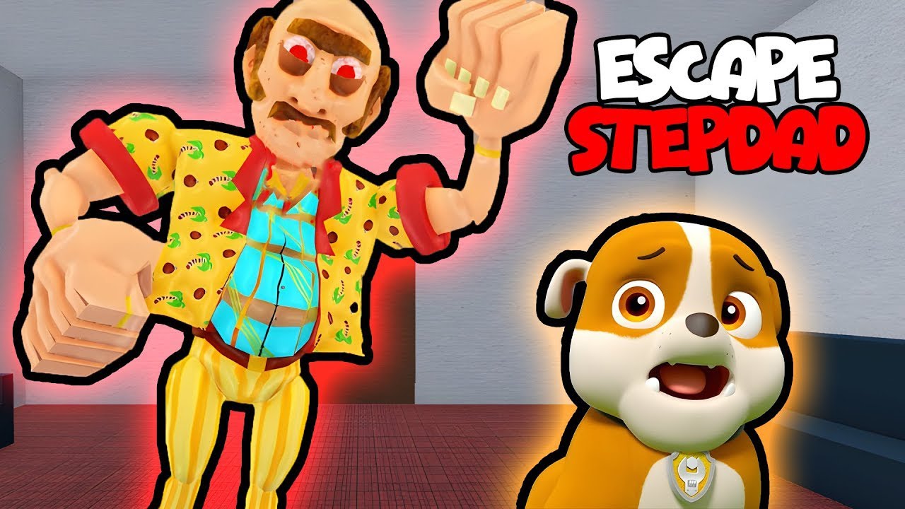 ESCAPE EVIL STEPDAD! (Obby) | Roblox Funny Moments | Rubble in Roblox #obby #roblox