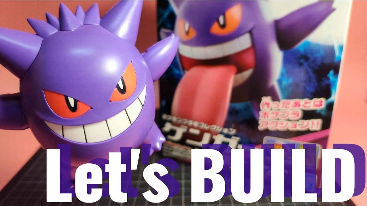 Halloween Special, GENGAR! | Let's Build Bandai Pokemon Model Kit Gengar