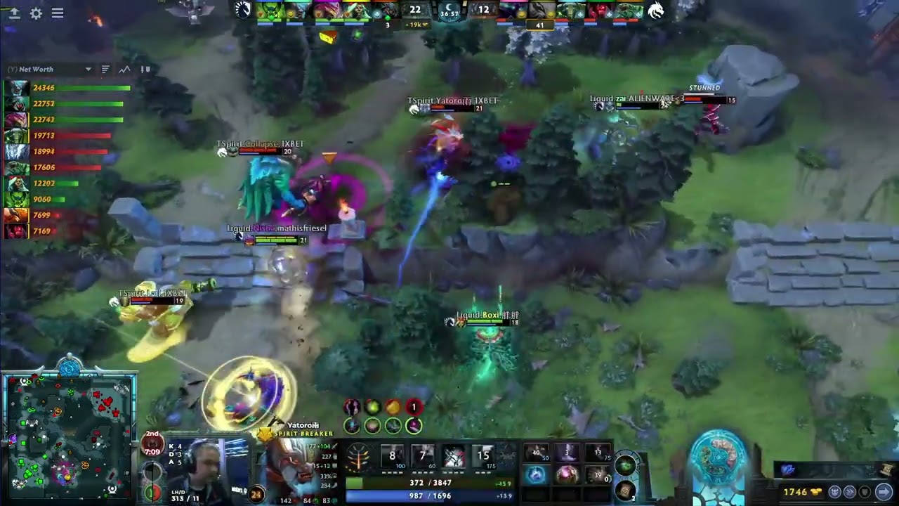 TI caster (sunsfan) hilariously calls the fate of a blue cow teetering on the brink of death